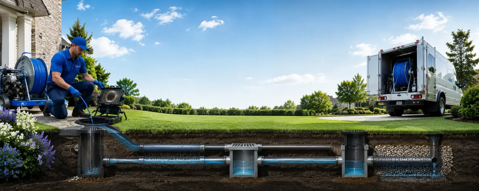 Outdoor drain cleaning information for Reva, VA